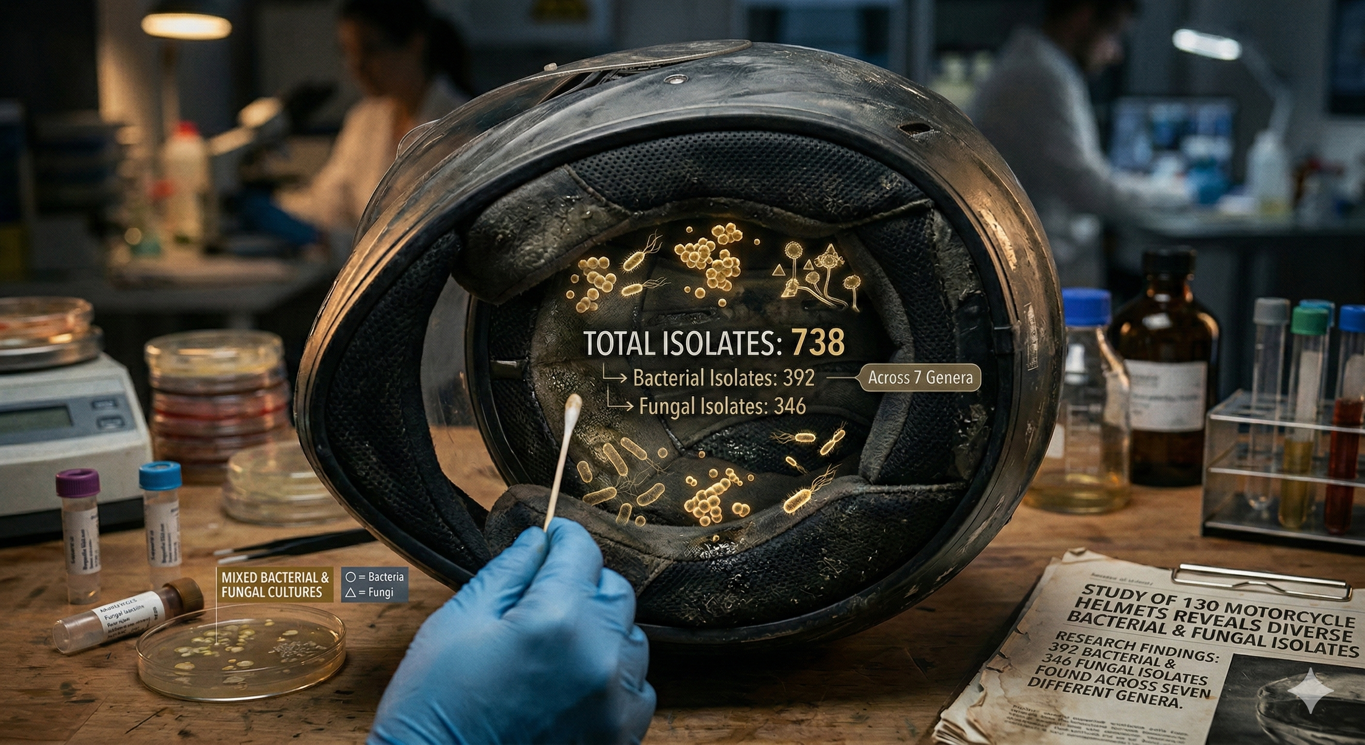 Laboratory microbial analysis